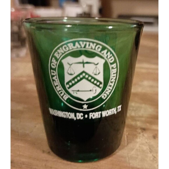 BUREAU OF ENGRAVING Shot Glass, Souvenir Shot Glasses, Souvenir Glasses, #1 - Picture 3 of 3
